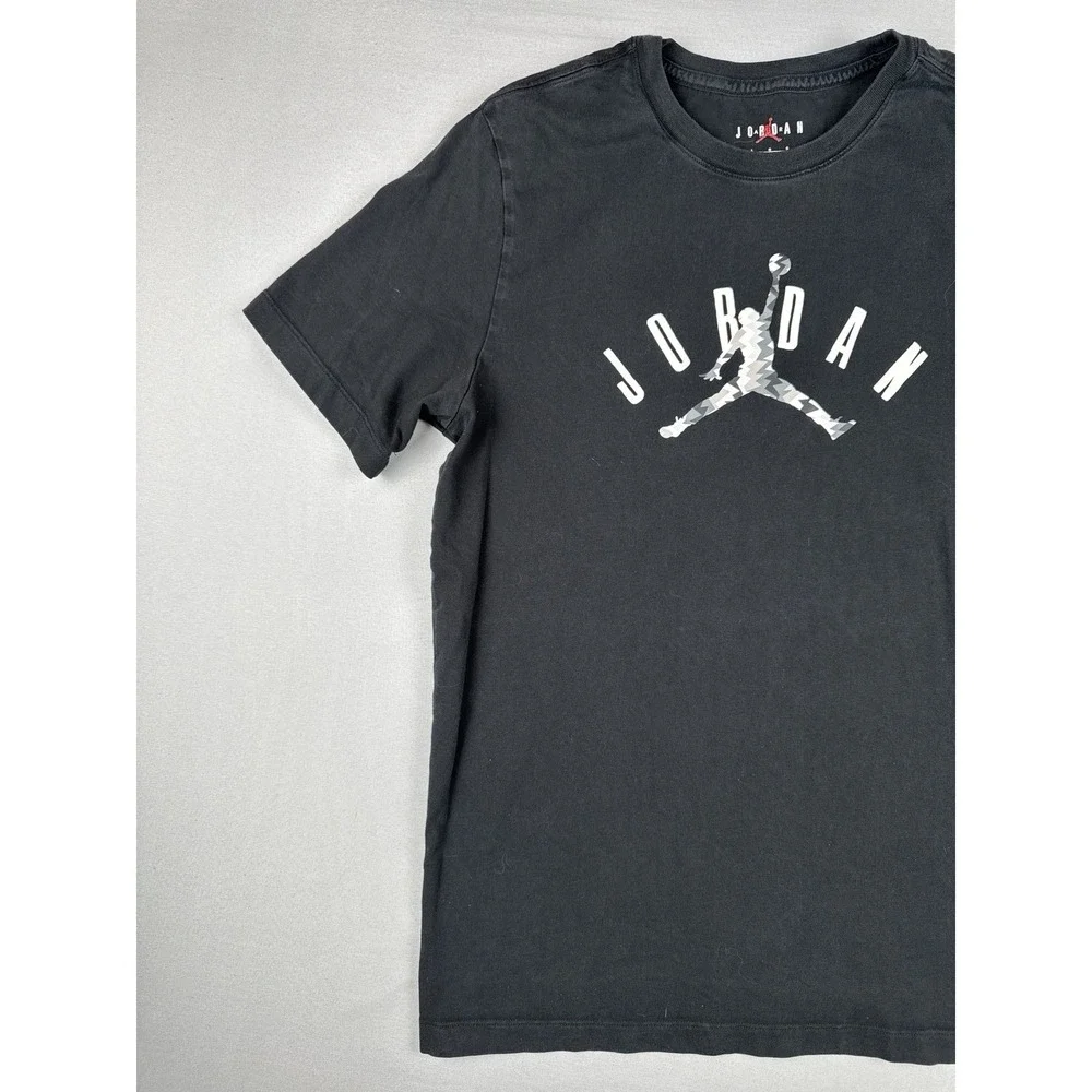 Nike Air Jordan Jumpman T Shirt Mens Large Black Basketball Logo Tee